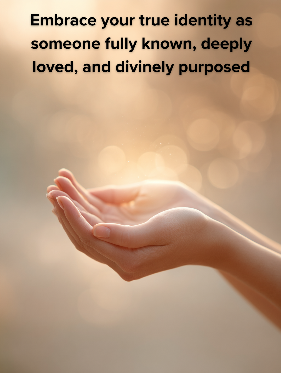 Embrace your true identity as someone fully known, deeply loved, and divinely purposed
